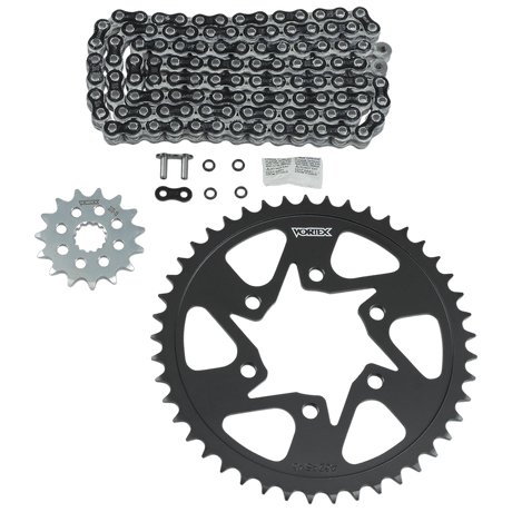 VORTEX Chain Kit - Black - Kawasaki - Versys 650 LT CK6400 - Moto Shop Service