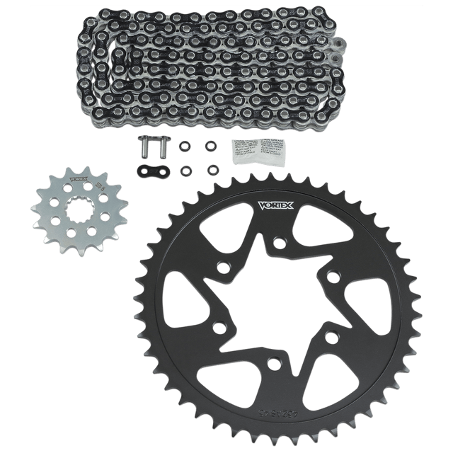 VORTEX Chain Kit - Black - Kawasaki - Versys 650 LT CK6400 - Moto Shop Service