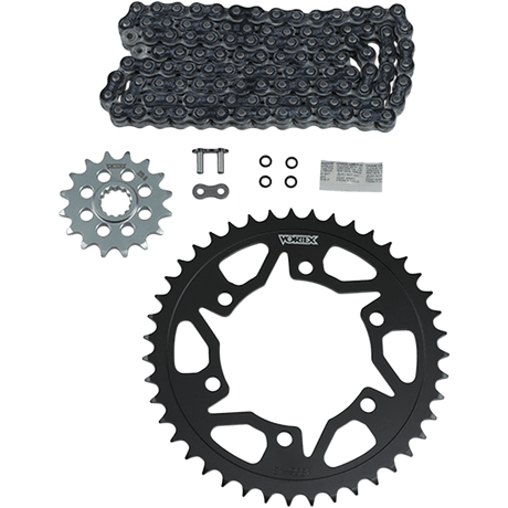 VORTEX Chain Kit - Black - Suzuki - GSX-R 600 CK6402 - Moto Shop Service