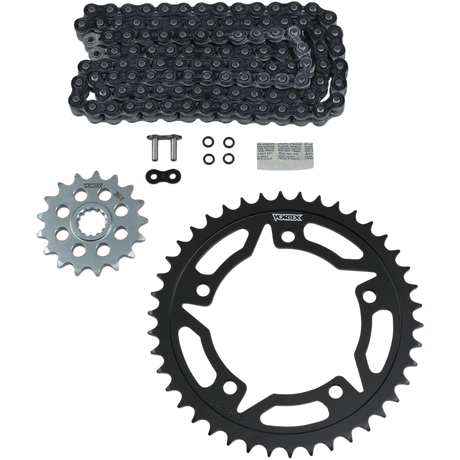 VORTEX Chain Kit - Black - Suzuki - GSX-S 750/Z CK6415 - Moto Shop Service