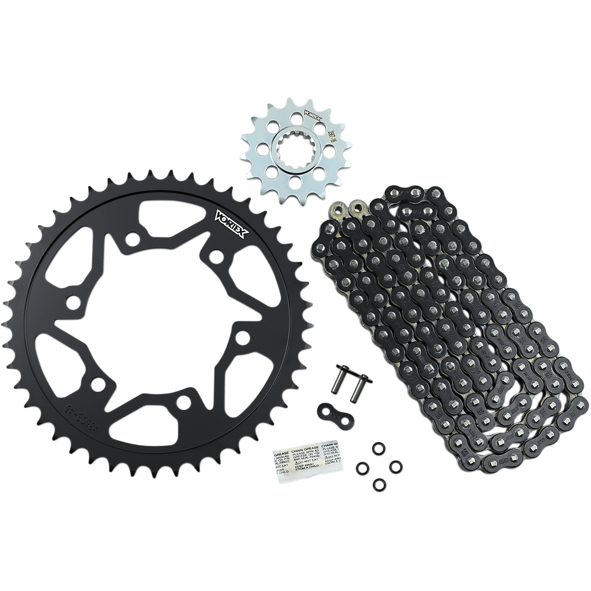 VORTEX Chain Kit - Black - Yamaha - FZ-09 CK6453 - Moto Shop Service