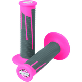 Full Diamond Clamp-On Grips - Neon Pink/Dark Gray