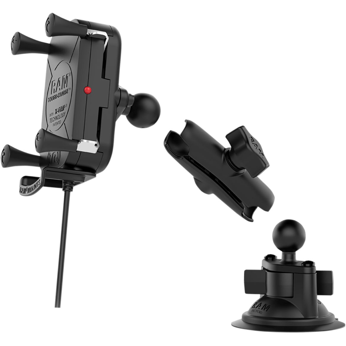 Device Holder - Tough-Charge* - Charging - Wireless - Waterproof - Suction Cup Mount RAM-B-166-UN12W