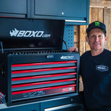 MotoBox | Limited Edition Ricky Carmichael 26" 103-Piece Metric Motorcycle 5-Drawer Hand Carry Tool Box