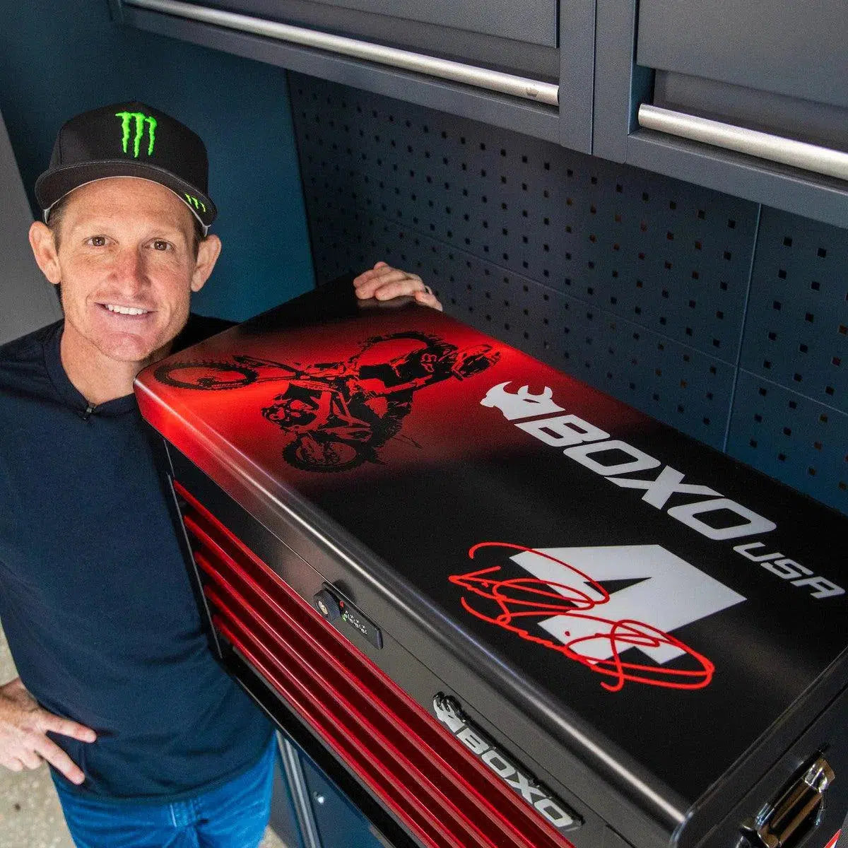 MotoBox | Limited Edition Ricky Carmichael 26" 103-Piece Metric Motorcycle 5-Drawer Hand Carry Tool Box