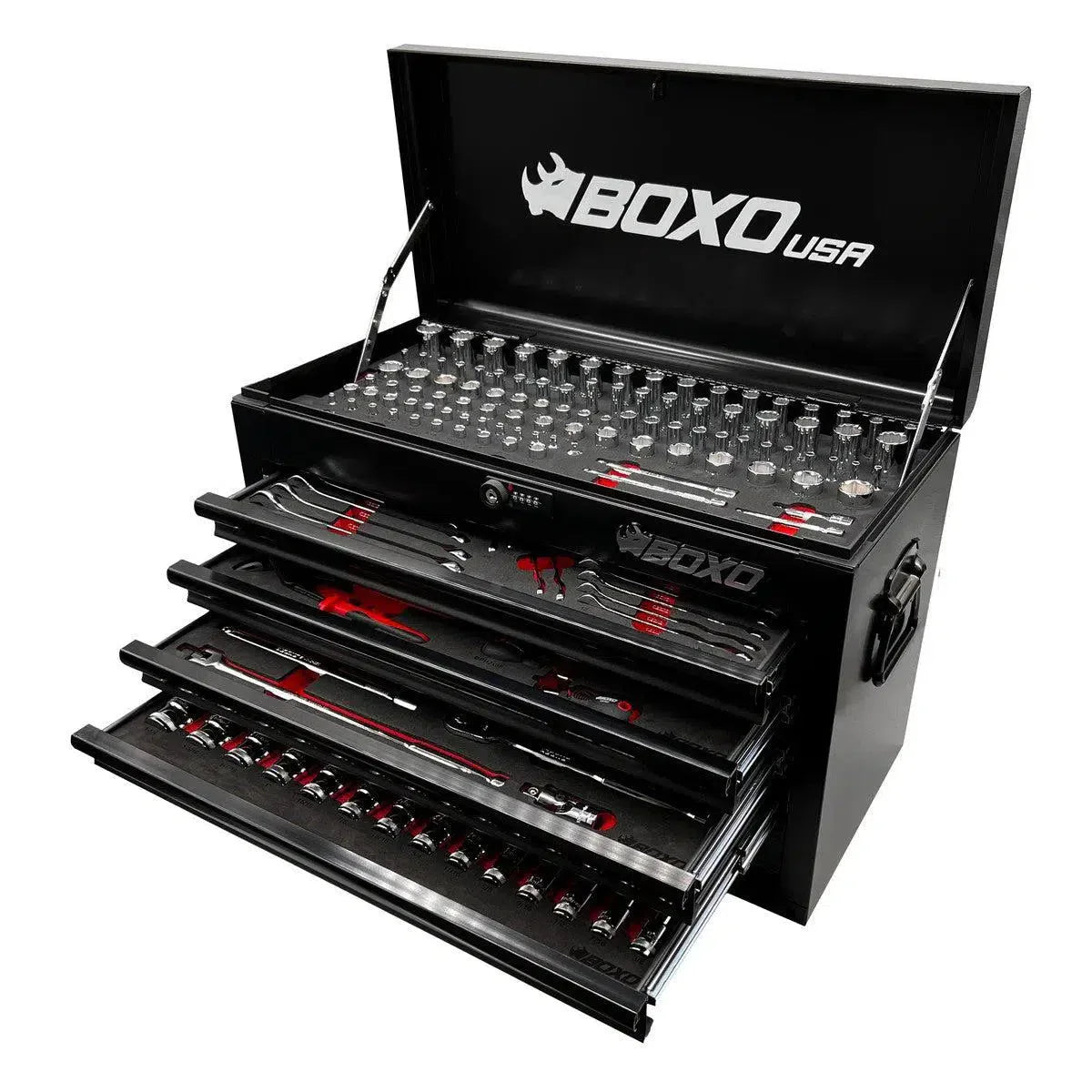 MotoBox | 238-Piece Metric and SAE Combo 5-Drawer Hand Carry Toolbox