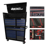 Pro Series | 45" 19-Drawer Rolling Toolbox | Black and Red