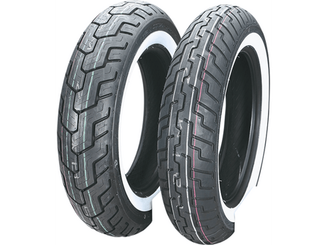 DUNLOP Tire - D404 - Front - Wide White Wall - Moto Shop Service