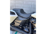 Slyfox Seat - Black Logo - Smooth Vinyl - Carbon Fiber - Dyna '06-'17