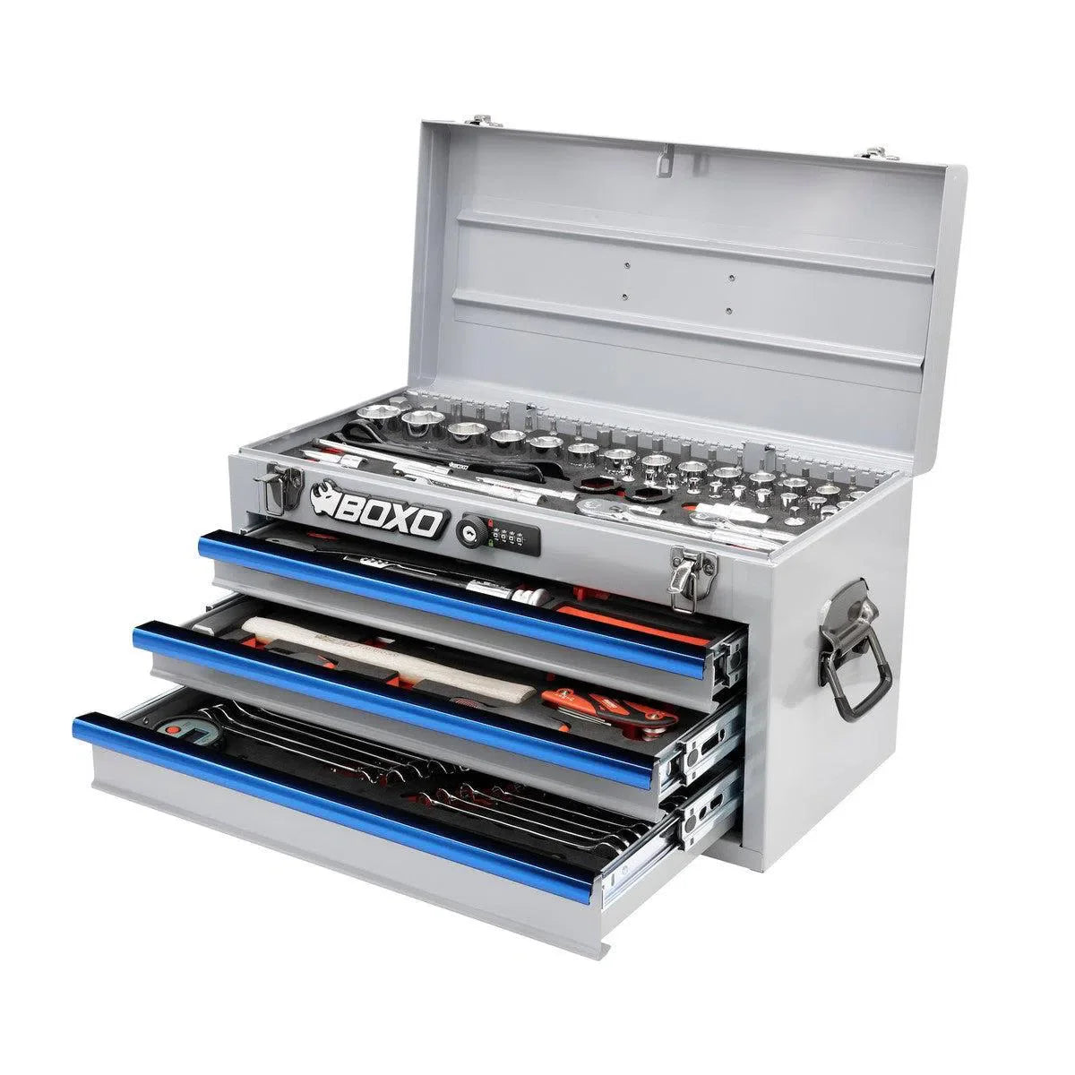 MotoBox | 103-Piece Metric Motorcycle 3-Drawer Hand Carry Tool Box